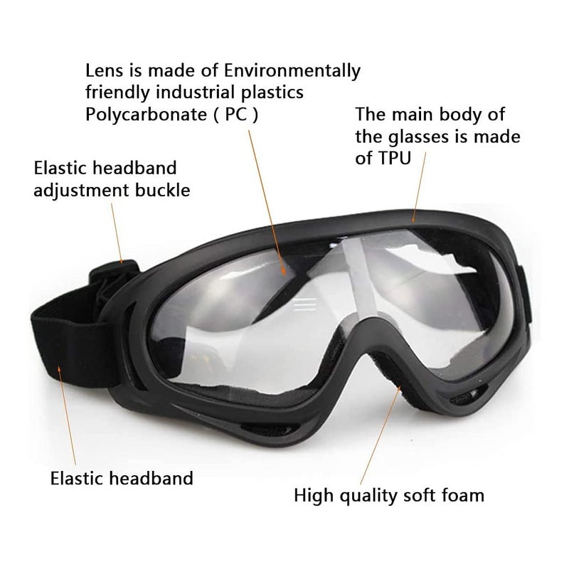 AOUTACC Airsoft Protective Gear Set, Half Face Mesh Mask with Ear Protection and Tactical Goggles for Adult Men Women BBS Paintball Shooting CS Survival Games Cosplay (ACU) - Image 3